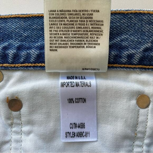 AGOLDE - 90's Mid Rise Loose Fit in Fall Out Distressed Jeans Size 29 - Picture 10 of 16